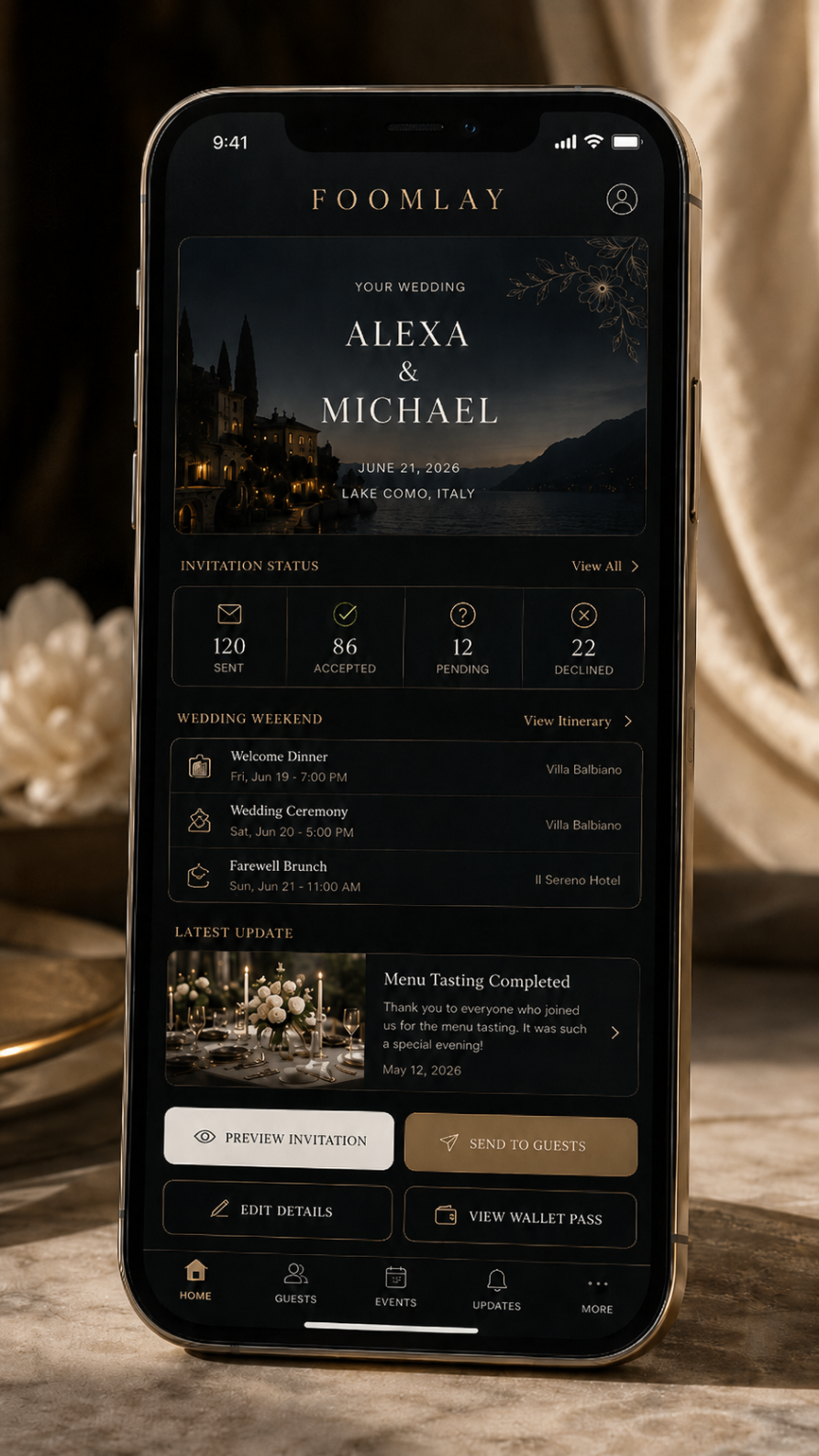 Foomlay host dashboard